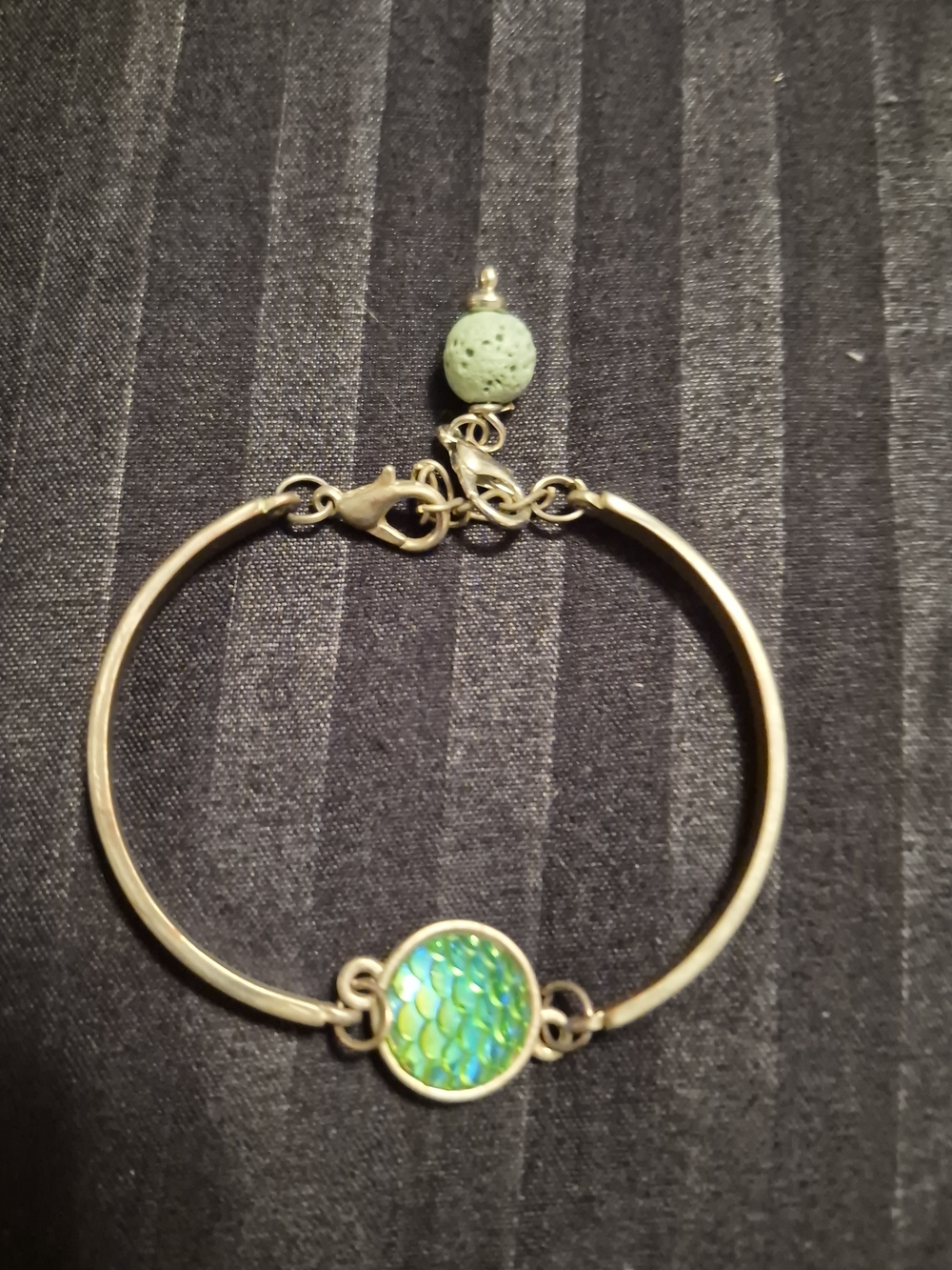 Green Iridescent Mermaid Bracelet - Women Jewelry